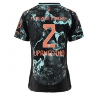 Camiseta Bayern Munich Dayot Upamecano #2 Segunda Equipación Replica 2024-25 para mujer mangas cortas